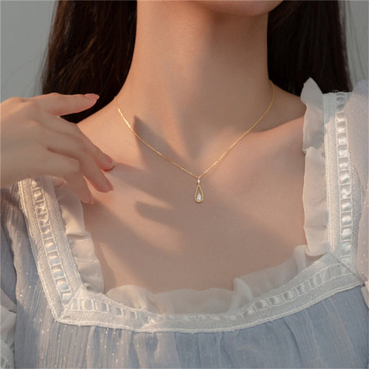 Women's Drop Zircon Simple Temperamental Cold Style Necklaces