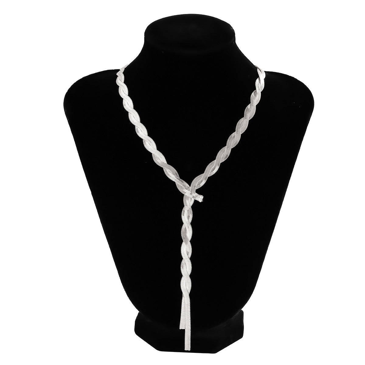 Women's Chain Long Creative Contrast Color Winding Snake Necklaces