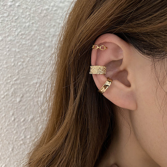 Geometric Glossy Girlfriends Ear Clip Classic Earrings