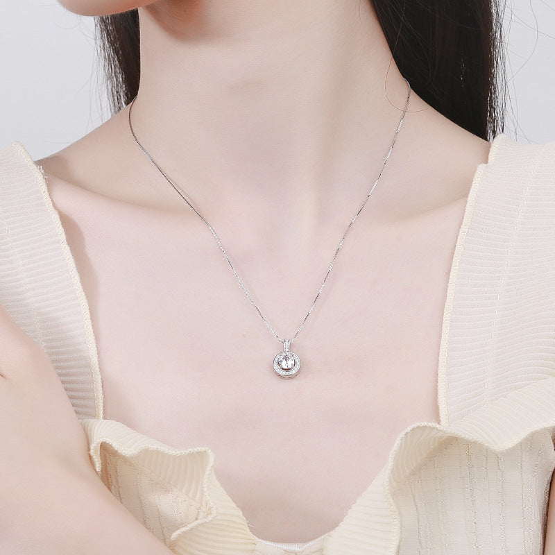 2 Karat Imitation Diamond Female Eight Hearts And Necklaces
