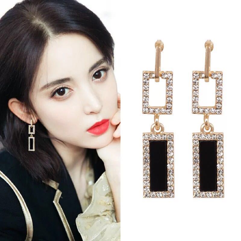 Oil Clover Korean Style Temperament Female Earrings