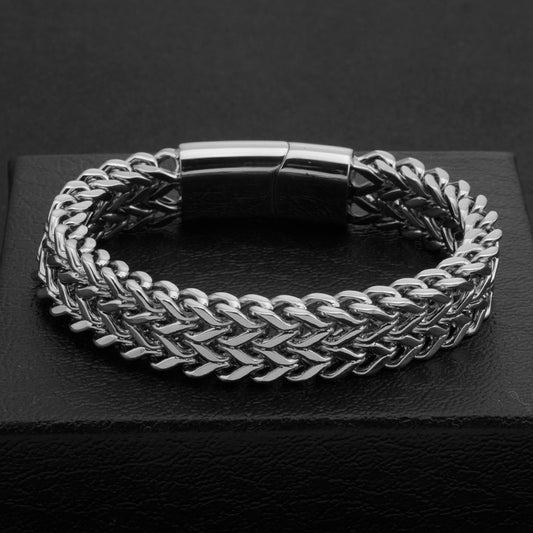 Men's Magnetic Buckle Titanium Steel Personalized Accessories Bracelets