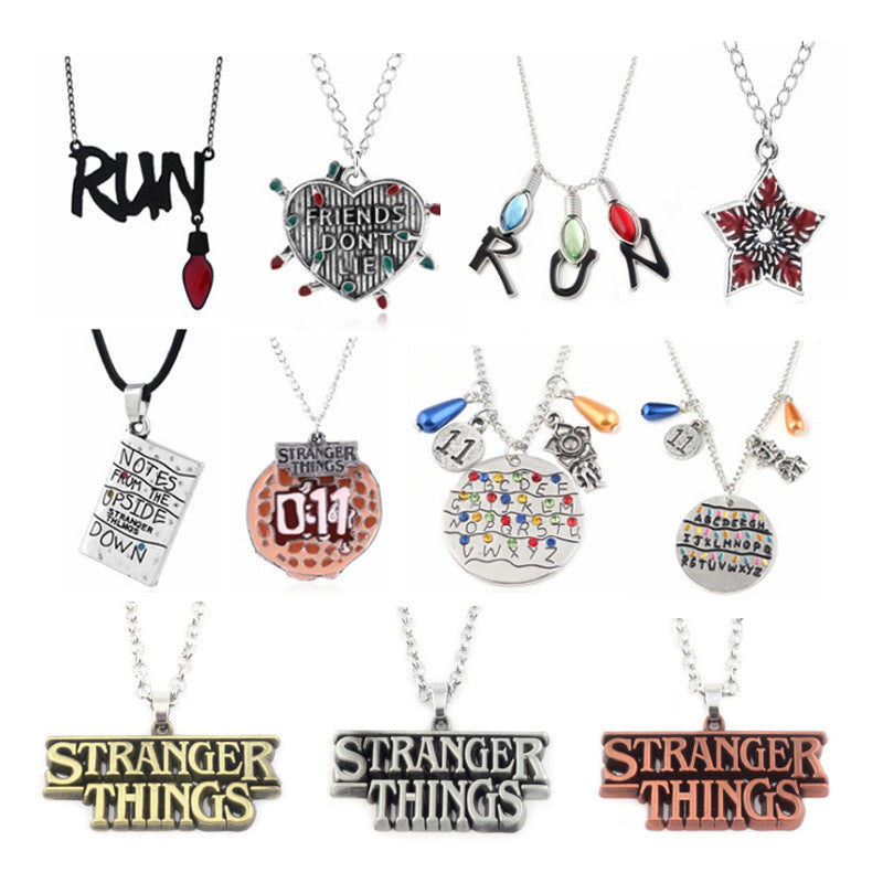 And Television Stranger Things Fourth Bulb Necklaces