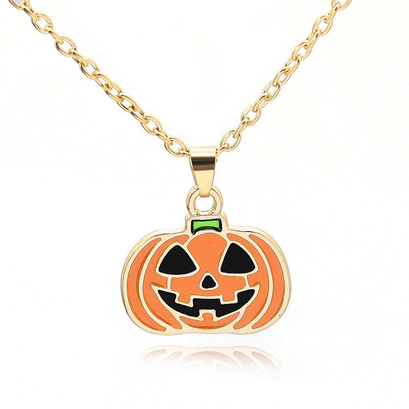 Ornaments Ghost Wizard Hat Pumpkin Cartoon Necklaces