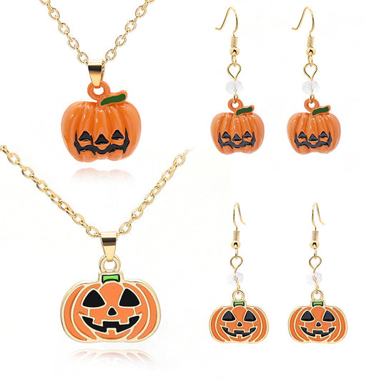 Ornaments Ghost Wizard Hat Pumpkin Cartoon Necklaces