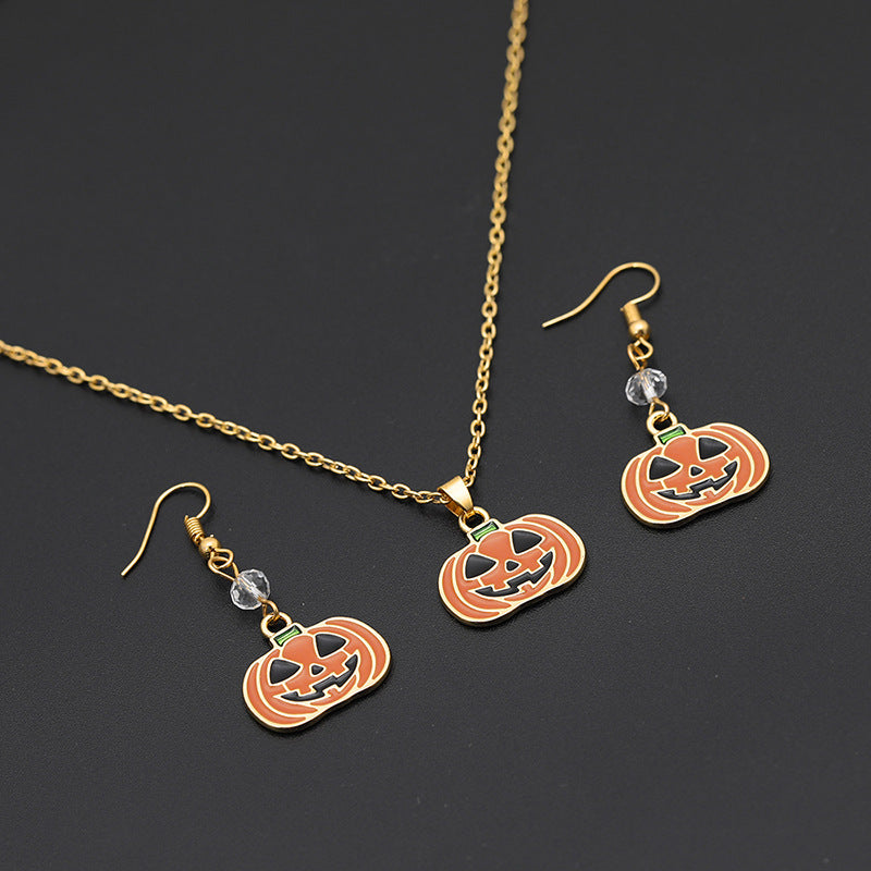 Ornaments Ghost Wizard Hat Pumpkin Cartoon Necklaces