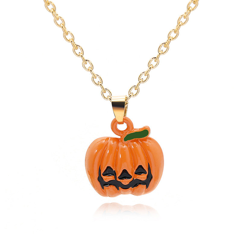 Ornaments Ghost Wizard Hat Pumpkin Cartoon Necklaces