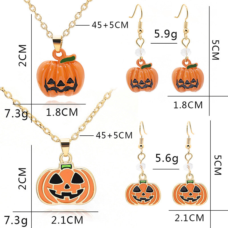 Ornaments Ghost Wizard Hat Pumpkin Cartoon Necklaces