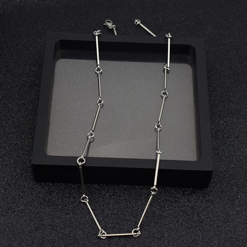 Stainless Steel Long Stick Clavicle Chain Necklaces