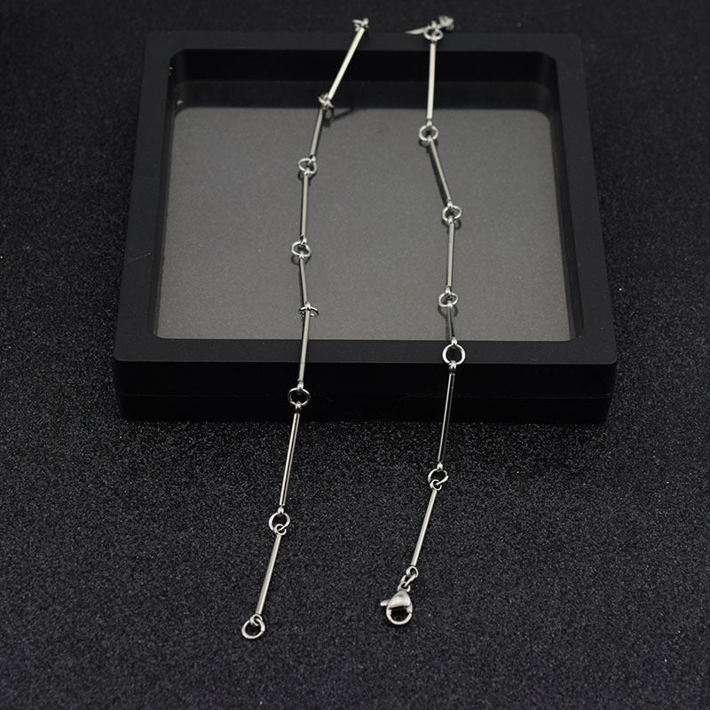 Stainless Steel Long Stick Clavicle Chain Necklaces