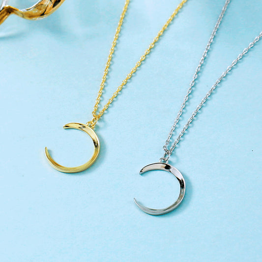 Women's Moon Clavicle Chain Simple Design Cold Necklaces