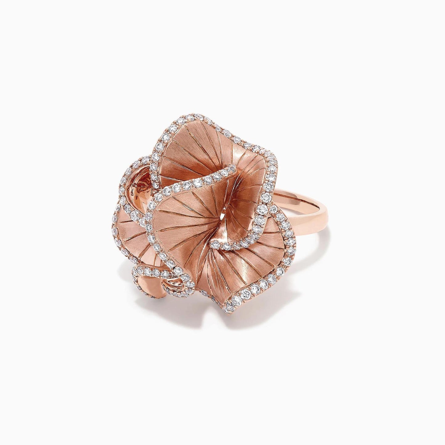 Inlaid Zircon Three-dimensional Camellia Creative Rose Rings