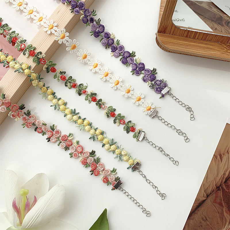 Sexy Elegant Retro Rose Flower Clavicle Necklaces