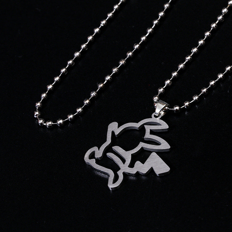 Cute Stainless Steel Punk Cool Earth Necklaces