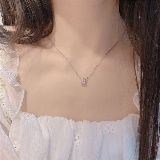 Beads Clavicle Chain Female Titanium Steel Necklaces