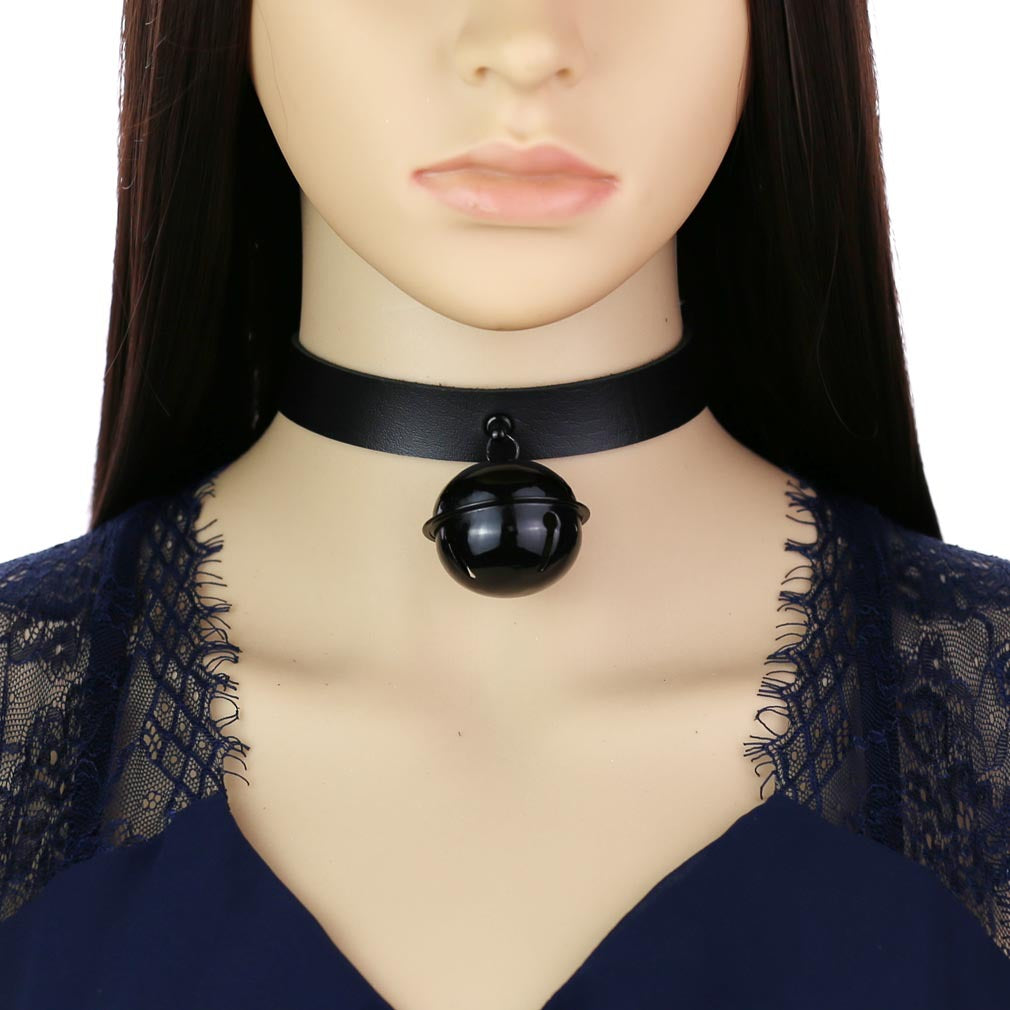 Simple Sexy Leather Collar Personality Black Necklaces