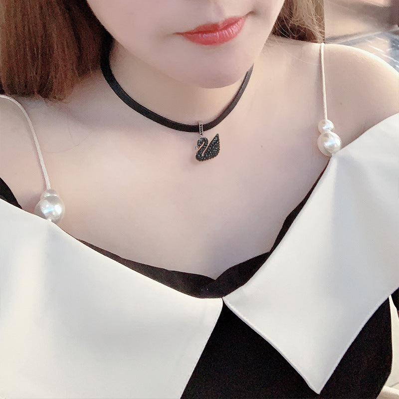 Sier Korean Four-leaf Clover Jewelry Clavicle Chain Necklaces