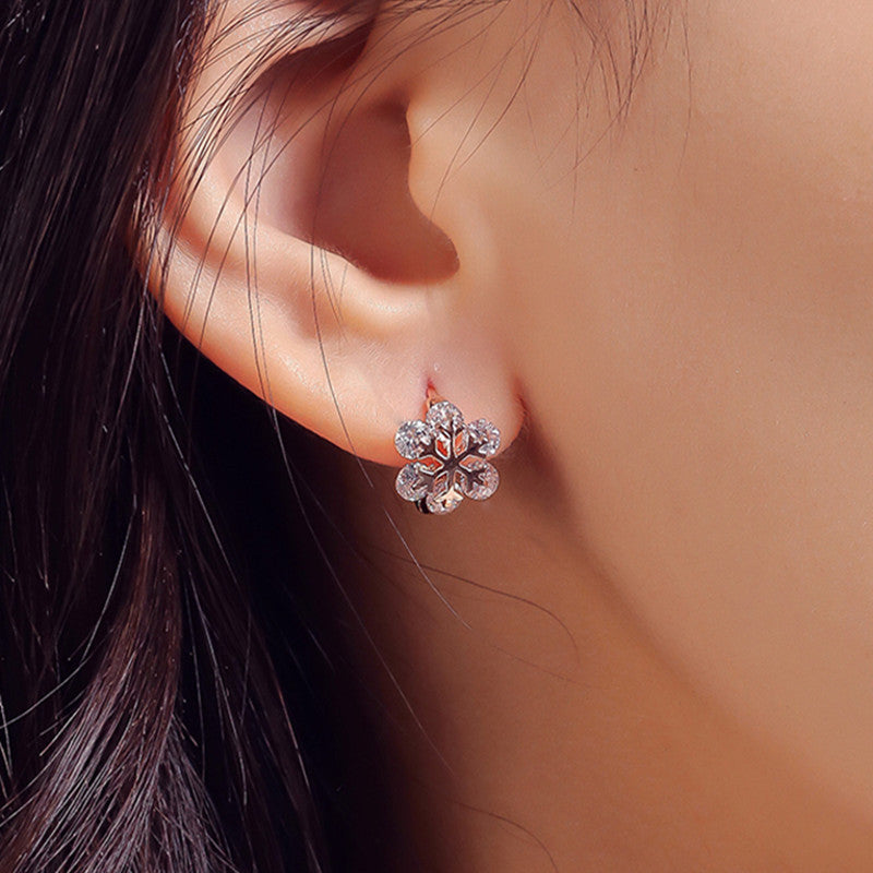 Women's Snowflake For Korean Style Sweet Temperament Earrings
