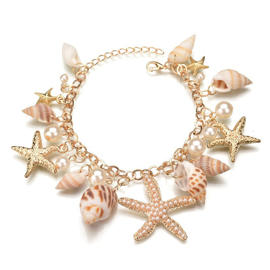 Fashion Tidal Ocean Boho Starfish Shell Bracelets