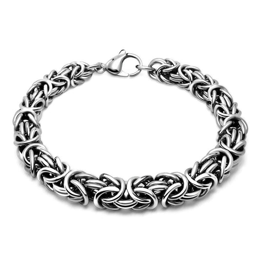 Men's Woven Titanium Steel Trendy Cool Punk Handmade Bracelets