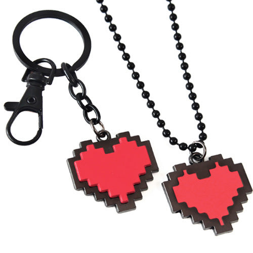 Anime Peripheral Red Soul Heart Shaped Necklaces