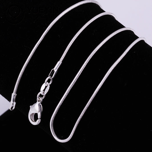 Snake Bones Chain Fashion Sier Plated Necklaces