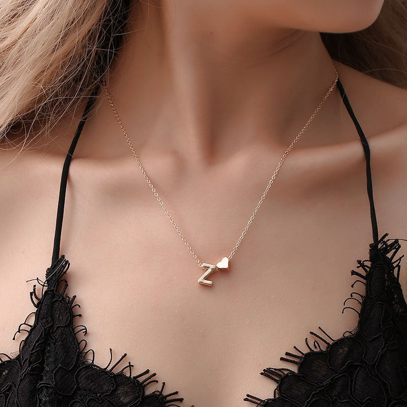 Simplicity Creative Peach Heart Heart-shaped Short Necklaces