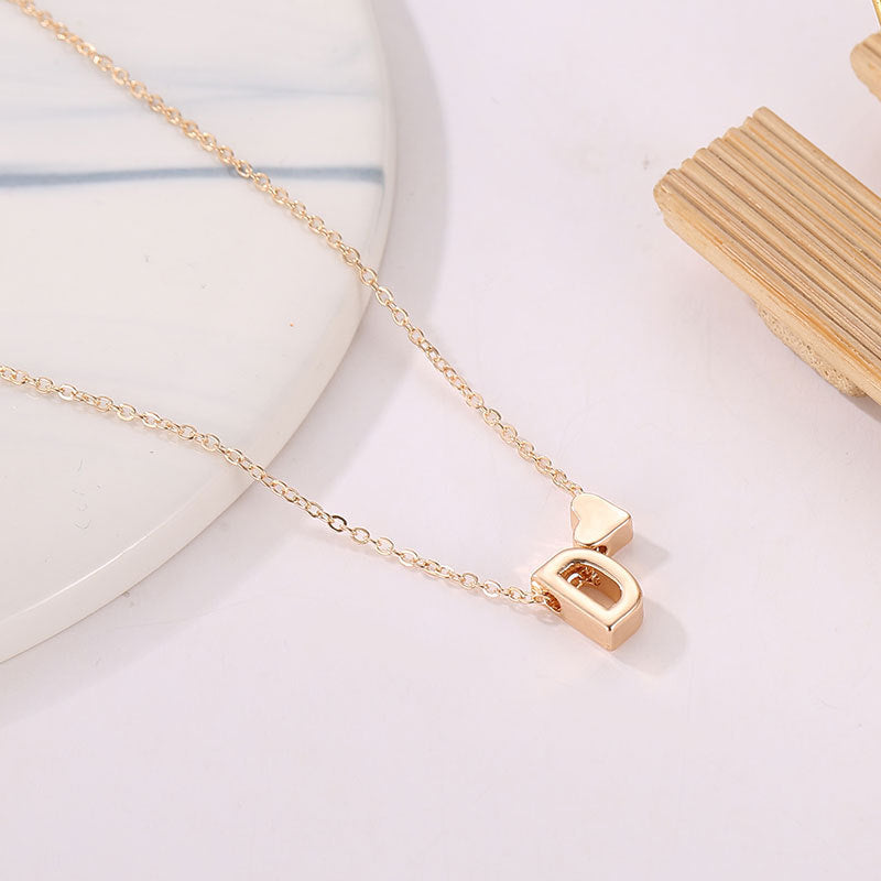 Simplicity Creative Peach Heart Heart-shaped Short Necklaces