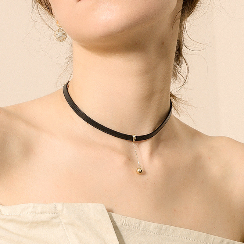 Sier Korean Four-leaf Clover Jewelry Clavicle Chain Necklaces