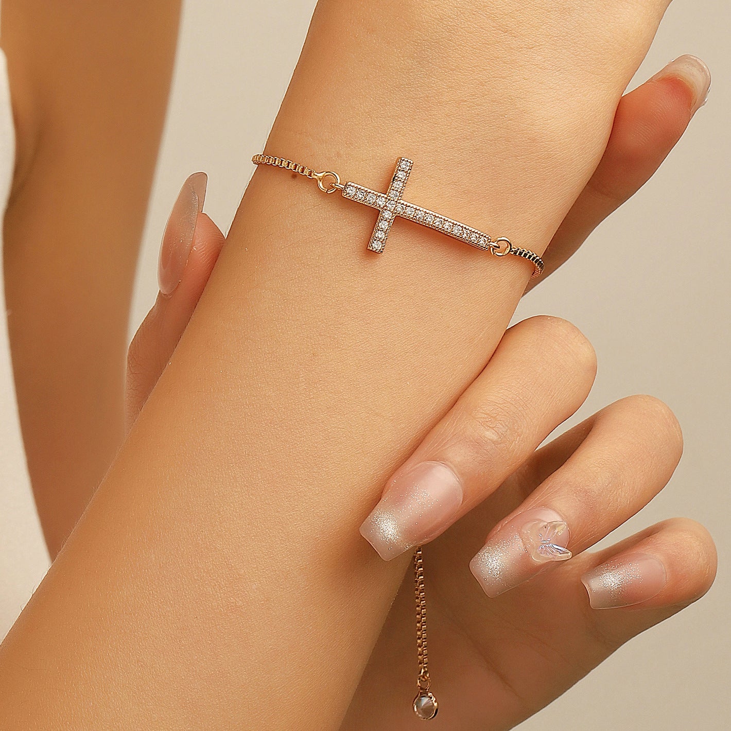 Women's Cross For Graceful Personality Full Pull-out Bracelets