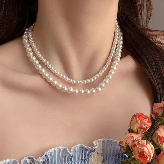 Women's Pearl French Elegant Light Luxury Minority Necklaces