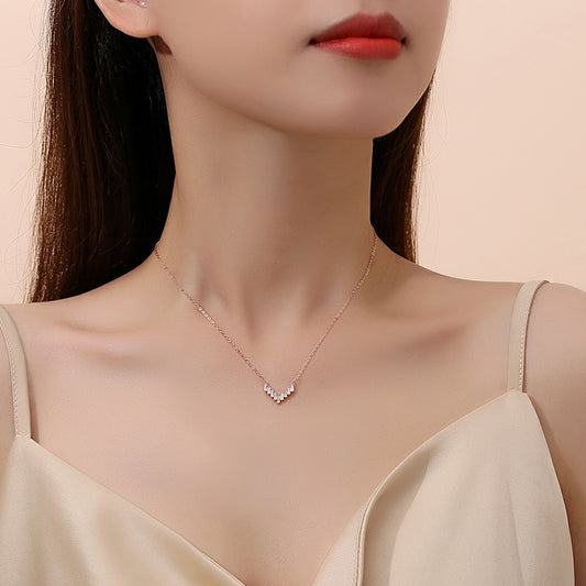 Affordable Luxury Style Sterling Sier Niche Female Necklaces