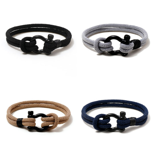 Men's Titanium Steel Vachette Clasp Stainless Matching Bracelets