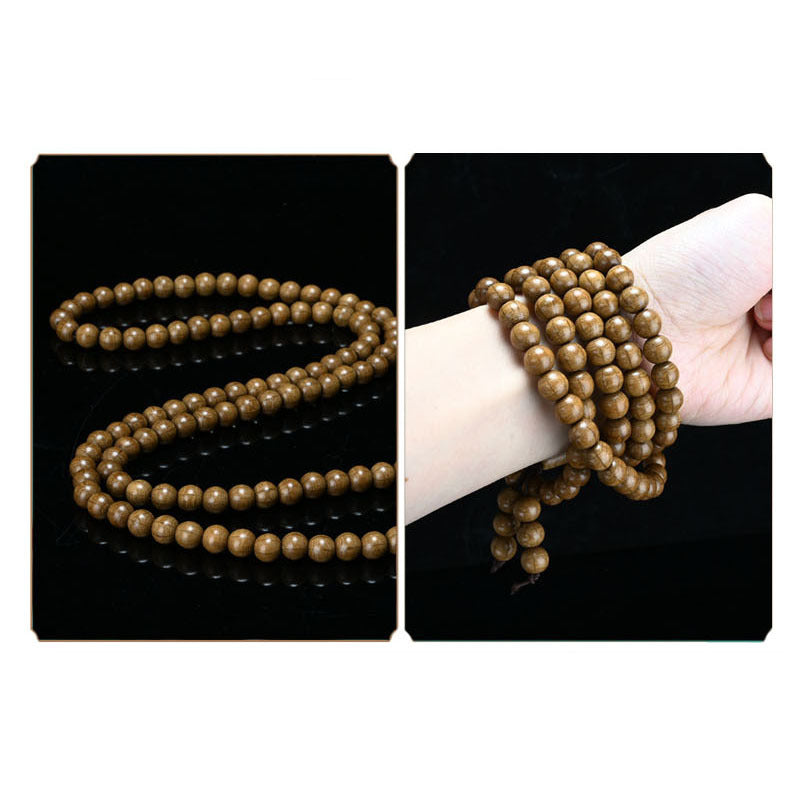 Abelia – bracelets de bouddha à six rayures, matériaux anciens, barbe de dragon, vigne