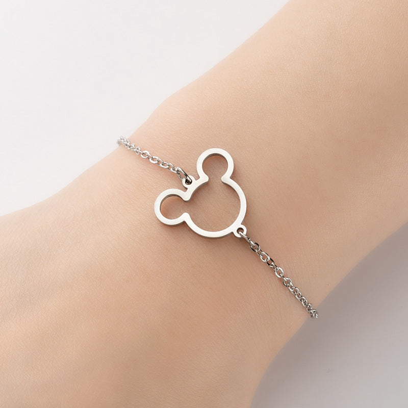 Bracelets de personnage de dessin animé de mode mignon Mickey Mouse pour femmes