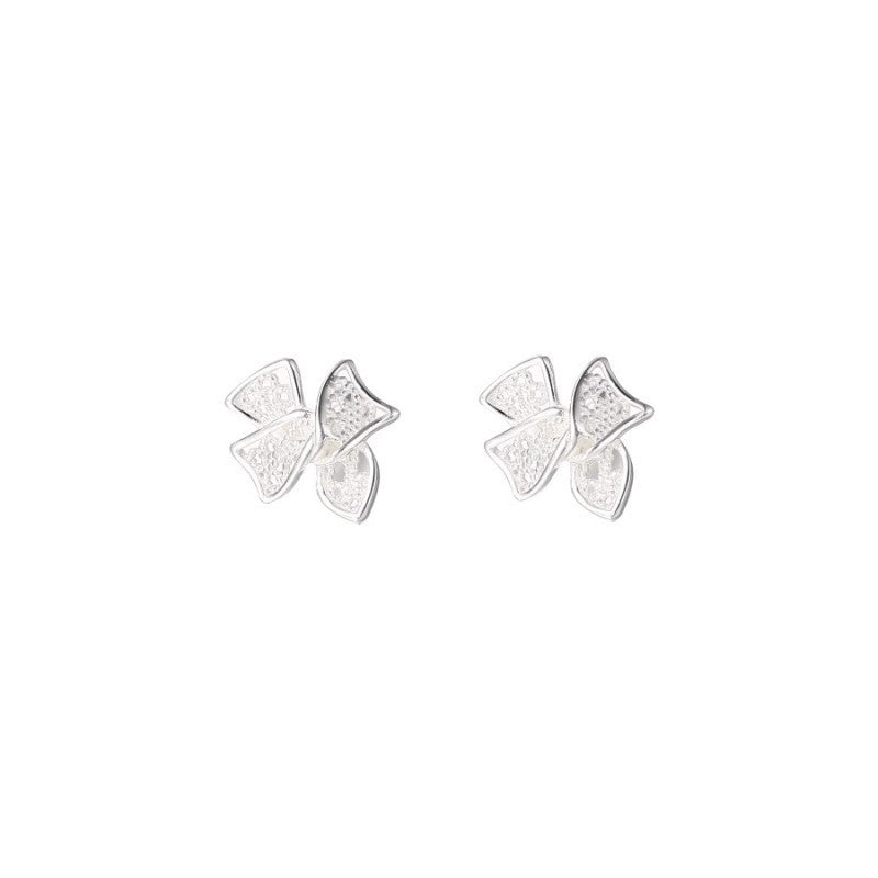 Hollow Out Bow Female Niche High-grade Earrings