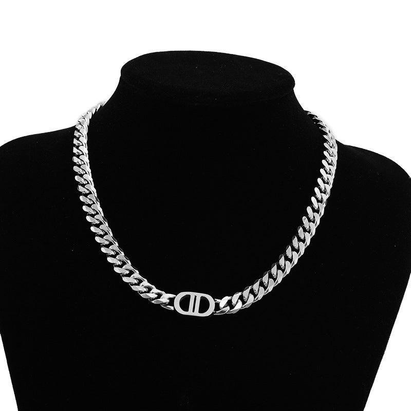 Stainless Steel Ornament Double Clavicle Chain Necklaces