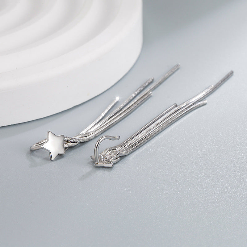 Long Tassel Star Five-pointed Simple Elegant Earrings