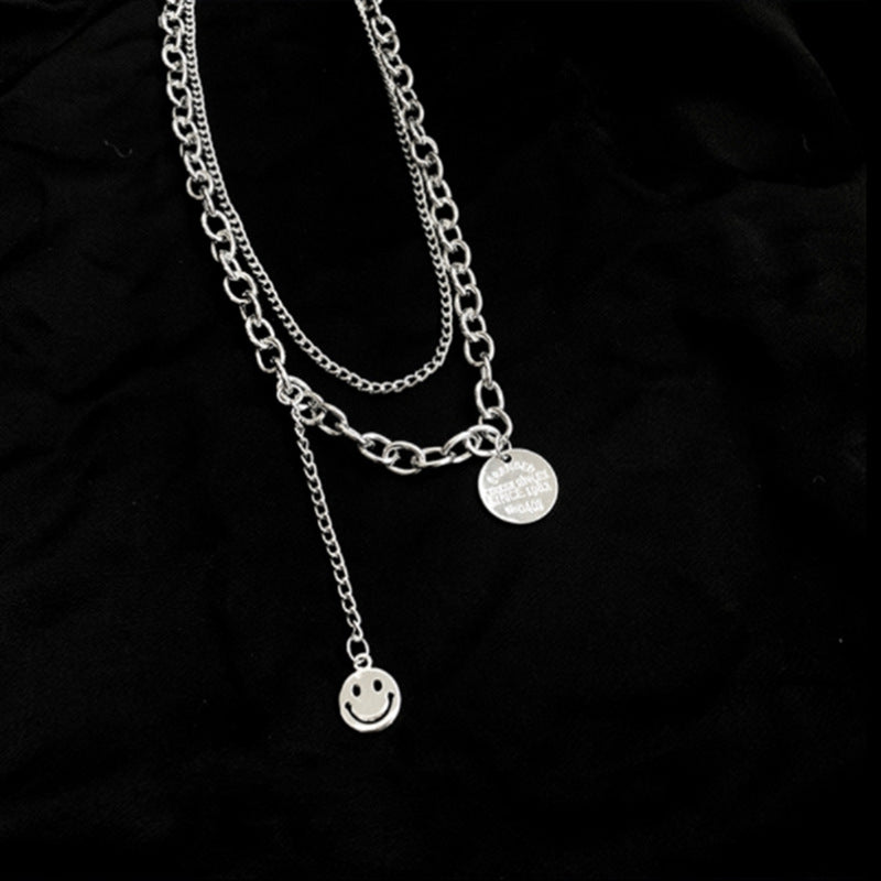 Women's Accessories Hip Hop Clavicle Chain Double Layer Necklaces