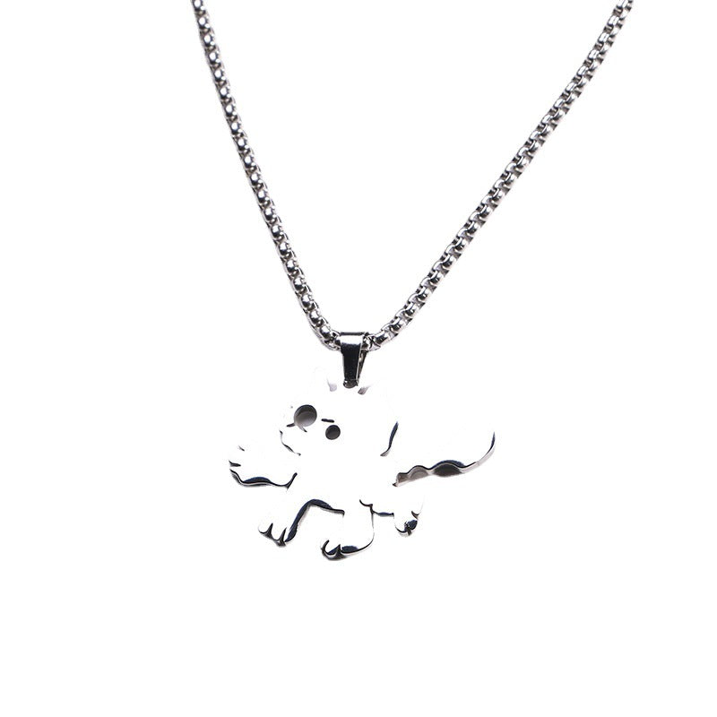 Women's & Men's & Cat Cute Cartoon Trendy And Stainless Steel Necklaces