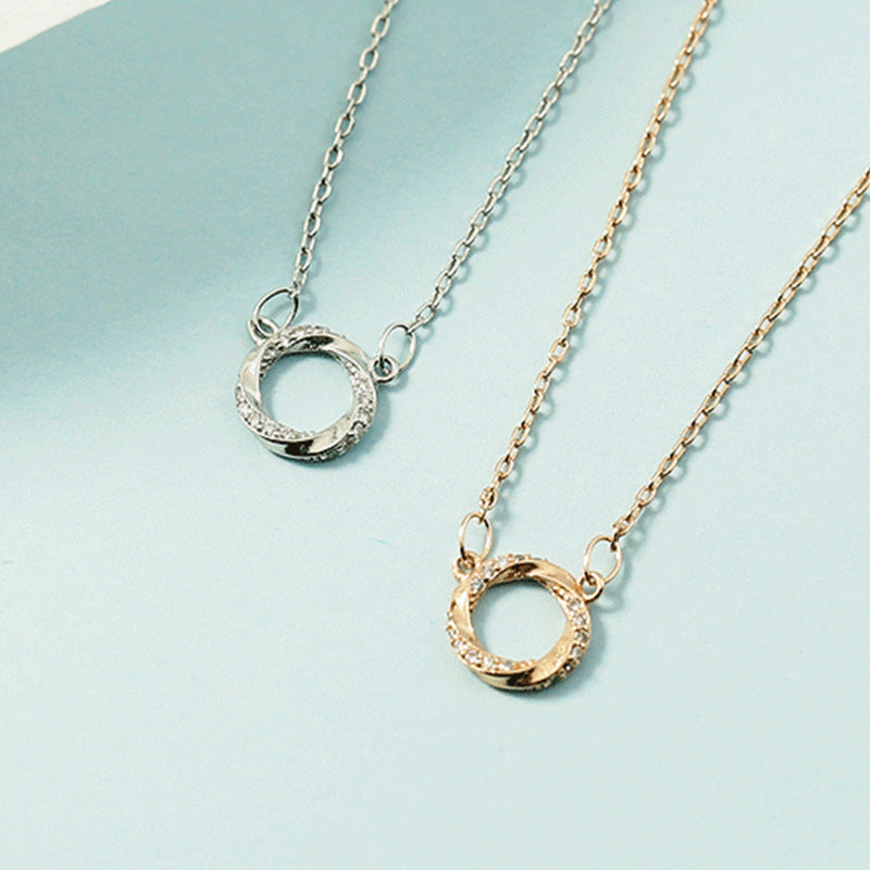 Diamond Irregular Mobius Female Clavicle Chain Fashion Temperament Necklaces