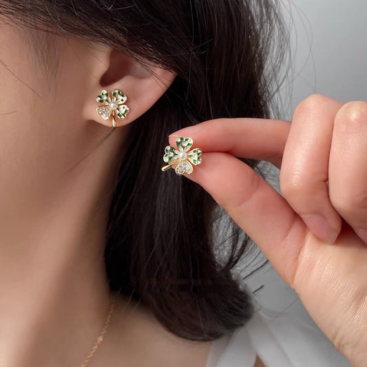Women's Clover Pearl For Light Luxury Minority Design Earrings