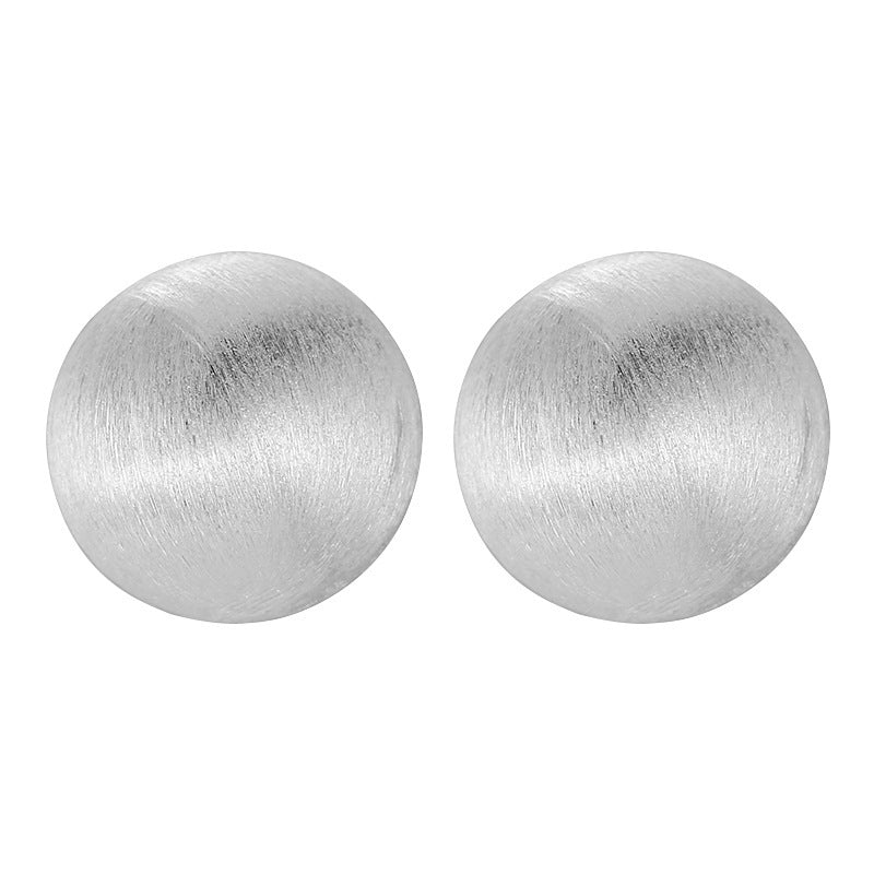 Texture Frosted Ball Elegant Temperament Geometric Simple Earrings