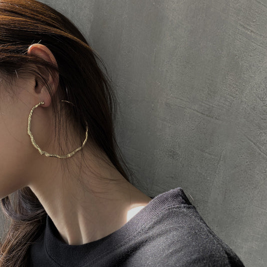 Women's Irregular Big Hoop Simple Graceful Personalized Earrings