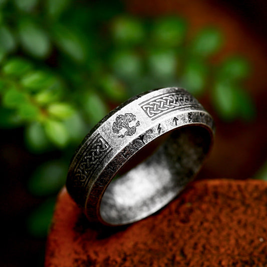 Men's Steel Fashion Simple Nordic Viking Celtic Rings