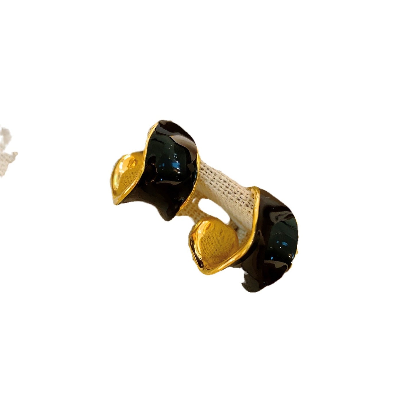 Type Irregular Gold-plated Drop Oil High-grade Earrings