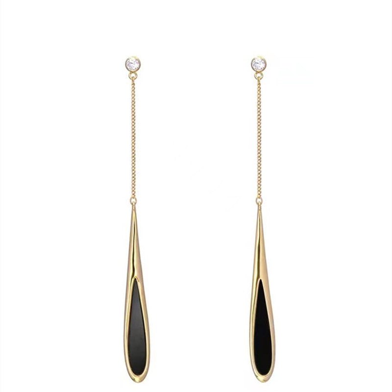 Drop Oil Water Fashion Design Eardrops Metal Earrings