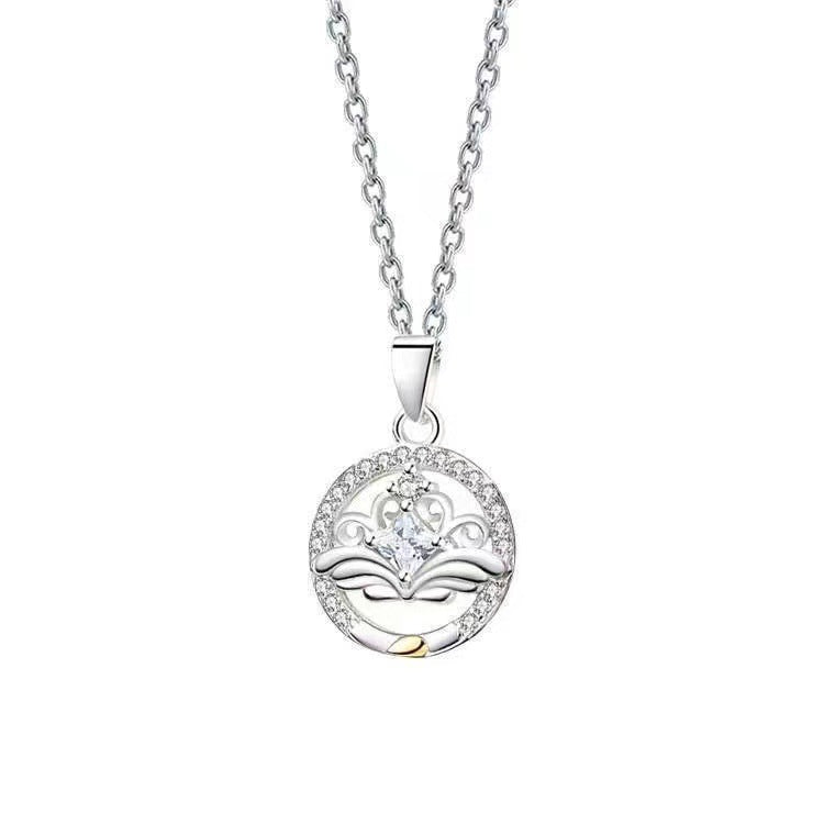 Colliers pour femmes et hommes et paire Fashion Sense Niche époxy soleil lune pendentif clavicule