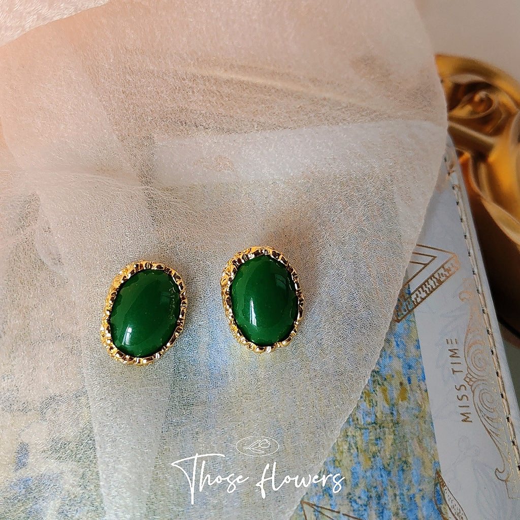 Style Simple Graceful Retro High-grade Emerald Rings