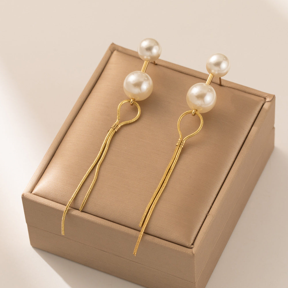 Autumn Jewelry Vintage Brass Buckle Geometric Earrings